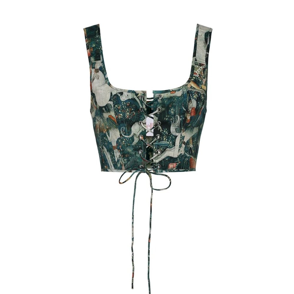 Selkie The Unicorn Defends Himself Soft Corset - XS / NWT - Picture 2 of 11